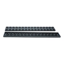 2x LEGO® Platte 2x16 Dark