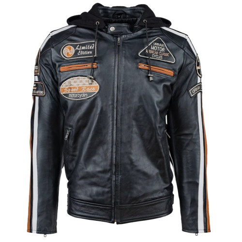 Urban 5884 herren lederjacke - urban,
