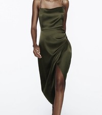 Zara Damen Satin-Optik Perlen