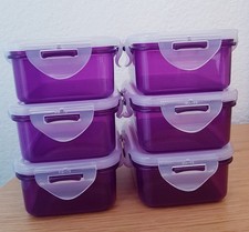 6 x Lock Lock Dosen-Set Lila 350 ml Frischhaltedosen Vorratsdosen
