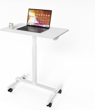 Höhenverstellbarer Schreibtisch Sitz Steh Computertisch manuell Gasfeder