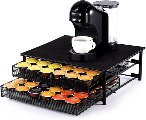 Schwarzer kaffeekapselhalter - schwarzer,