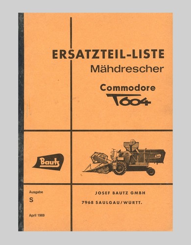 Bautz 604 mähdrescher - t, 604 mähdrescher