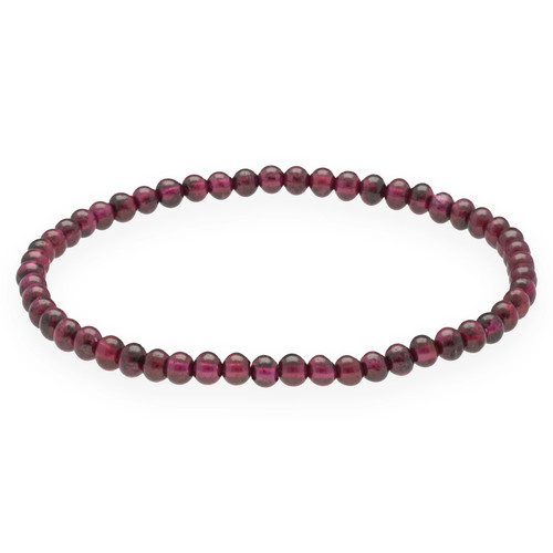 Granat mini kugelarmband 4mm - granat, mini-kugelarmband