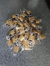 50 stabile Messing Vorhängeschlösser, Kofferschloss, Spind, Keller Schuppen 