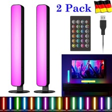 2x LED Lightbar RGB Gaming Lampe Ambiente Licht Bar TV Hintergrundbeleuchtung