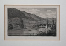 MEHRING alte Fähre Stahlstich