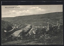 AK Bollendorf a. Sauer, Gesamtansicht mit Brücke aus der Vogelschau 