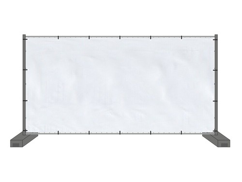 Bauzaunplane 150 weiß - 150, g/m²