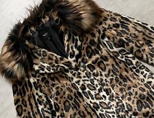PEPE JEANS Mantel / Jacke Leopard Fake Fur Webpelz — Gr. S — UVP 239,99 €