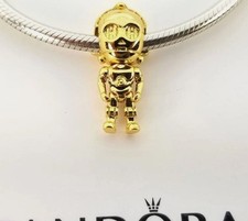 Pandora x Star Wars C-3PO Charm-Anhänger 14K Gold Original
