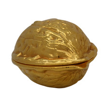 Schwerer Nussknacker aus Messing in Walnussform – Mid-Century Vintage ca. 0,5 kg