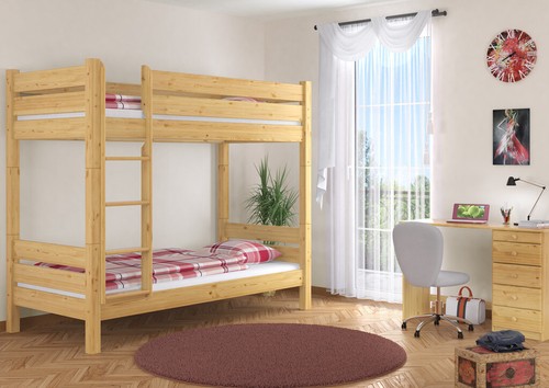 Etagenbett kiefer natur - etagenbett, 80x190