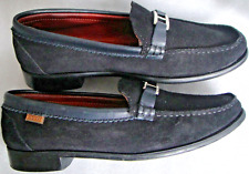 Damen Mokassins GREENFIELD Gr.40 Wildleder Blau Schnalle