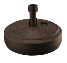Sonnenschirmständer Schirmständer Polyrattan Optik - Ø ca. 39 cm, Dunkelbraun