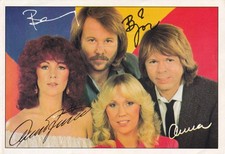 Abba -  Bravo Autogrammkarte - Musiker & Band , Sänger/ in - Hero- Top