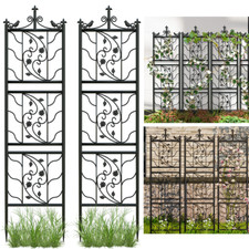 195cm Rankgitter Metall 2 Set Rankhilfe Garten Spalier Deko Rankzaun Spalier XXL