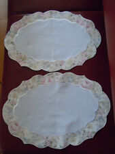 Zwei,sehr edle,ovale "Sander" Tischsets,beidseitig verwendbar,Rückseite weiß,neu
