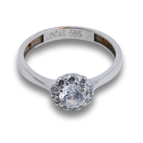 Ring 585 gold weißgold - 585, kt