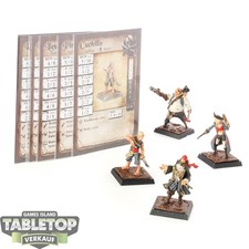 Freebooter's Fate - 4x Pirates Starter Box - bemalt