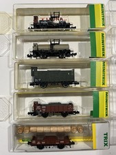 MINITRIX 5x Güterwagen u.a. Kesselwagen K.Bay.Sts.B. (13206) - Fasswagen (17105)