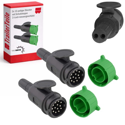 Anhänger stecker polig - 2x, anhänger-stecker