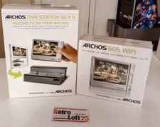 Archos 605 WiFi (30GB) Digitaler Mediaplayer Silber mit DVR Gen 5 Station. Neu.