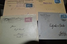 DR, Infla Briefelot, Ziffern im Oval,  1923, Neurode, Treuen