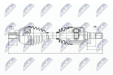 Genuine NTY Drive Shaft