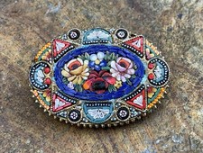 Alte Millefiori Brosche