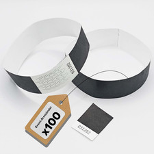 100 Stück Tyvek Armbänder Identifizierung Events Partys reiß- wasserfest