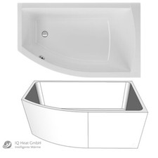 Acryl Raumsparwanne Flo rechts