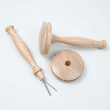 Stopfpilz-Set aus Holz zum