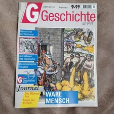 G Geschichte mit Pfiff Magazin Zeitschrift 9/1999 Geschichte der Sklaverei