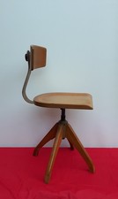 Ama Elastik Bürostuhl Drehstuhl Bauhaus Stil Architektenstuhl Holz Mod. 350