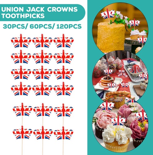 Union jack cupcake topper - cupcake,