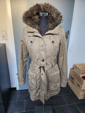 Esprit Parker Jacke Mantel Gr.36 Beige 2 in 1 heraus Trennbares Futter 