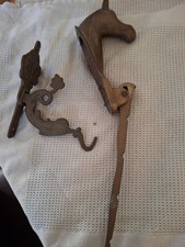 Wandhaken Kleiderhaken alt 2 Stück Pferdekopf