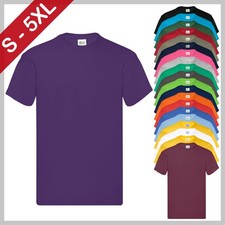 Fruit of the Loom Original T-Shirt 100% Baumwolle Classic Fit Herren Damen