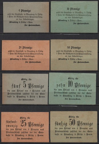 33341 4 x notgeld blumberg - -,