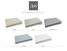 Mako Perkal Spannbettlaken uni