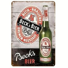 Blechschild becks bier - blechschild,