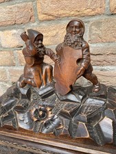 French Antik Holz Schatulle