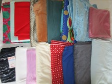 Stoffpaket Konvolut Stoffe Stoffreste ca. 9 kg uni, gemustert große Stücke  #2