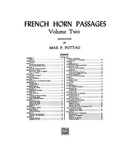 French horn passages vol 2 - horn, passages,