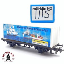 ♻️ 2. Hand Märklin containerwagen 800 Jahre Hamburger Hafen 1:87 Spur H0 #E42