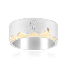 Diamant Sterling Silber Ring-