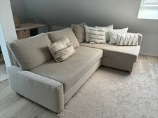 sofa mit schlaffunktion und bettkasten Ikea Beige