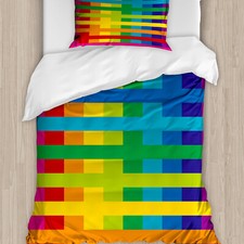 Regenbogen Bettwäsche Set
