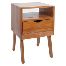 B-Ware Nachttisch MCW-P16, Beistelltisch, Schublade Fach 64x42x40cm, naturfarben